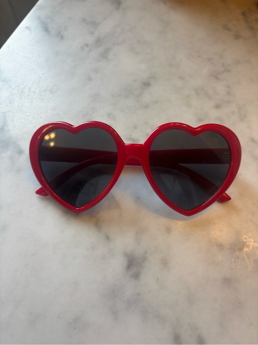 Red Heart-Shaped Sunglasses
